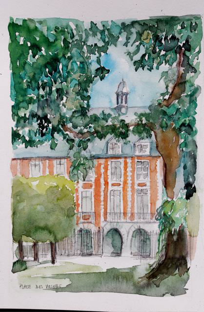 Anne-Marie Oyex, Place des Vosges
