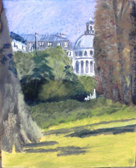 Le Panthéon, pastel